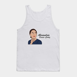 Alexandria Ocasio-Cortez - Cartoon Art Tank Top